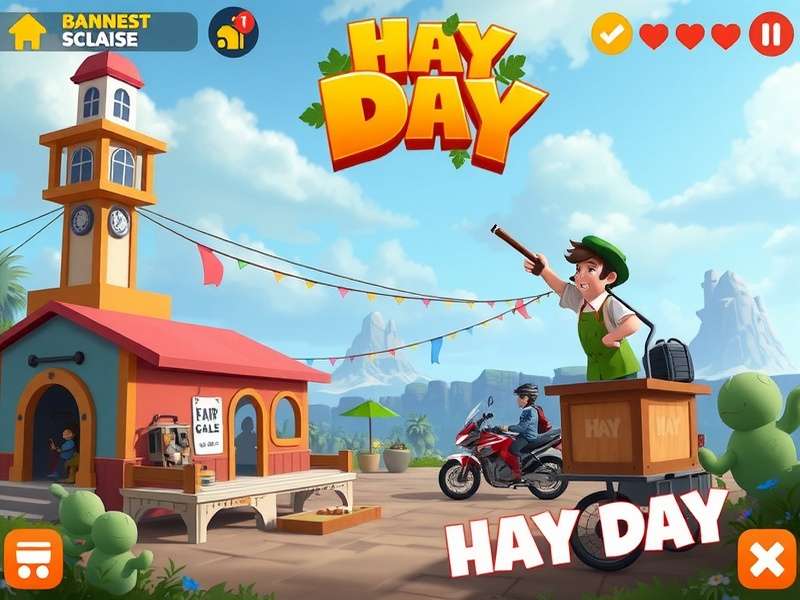 Hay Day गेमप्ले स्क्रीनशॉट - एक सुंदर फार्म