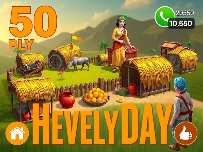 Hay Day Level 50 Farm Layout Example
