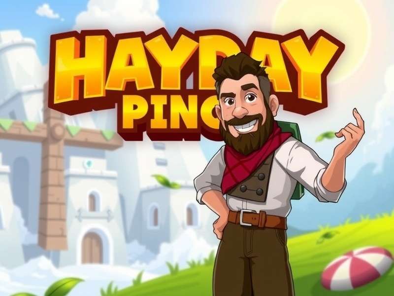 Hay Day PC gameplay screenshot showing a well-organized farm at level 75