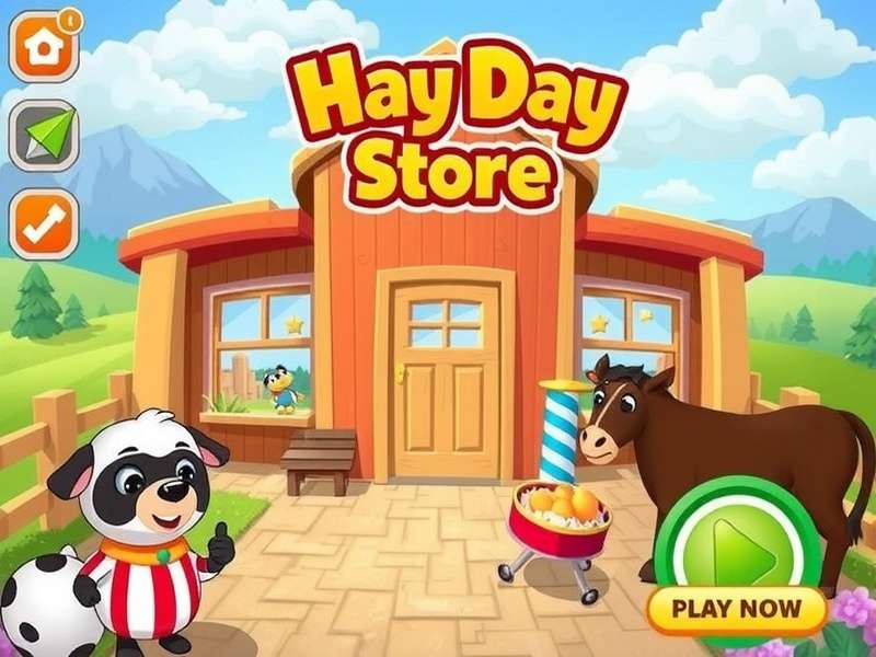 Screenshot of the Hay Day Store interface showing diamonds, coins, and special offers