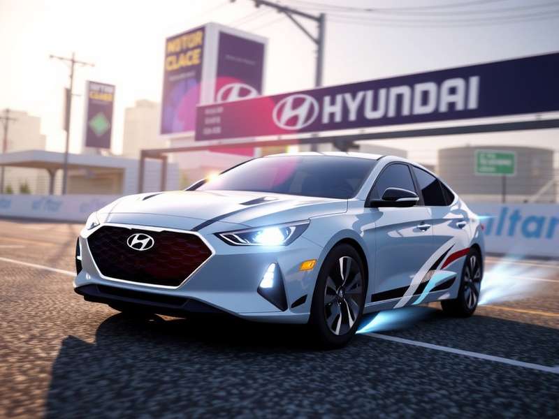 Modern Hyundai tractor working on a farm beside a mobile device showing Hay Day gameplay