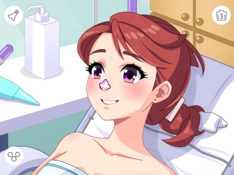 Hay Day inspired avatar customisation screen showing facial feature options