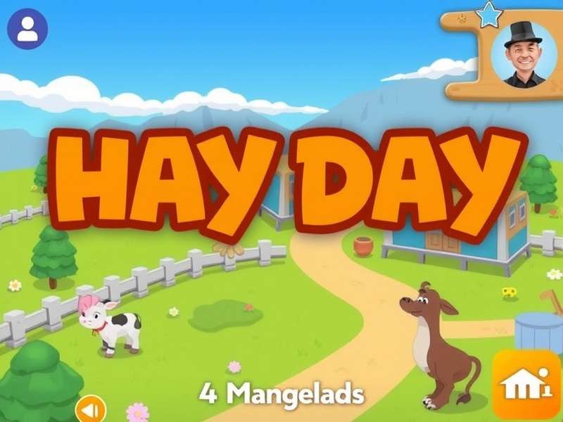 Hay Day Gameplay Screenshot showing farm management