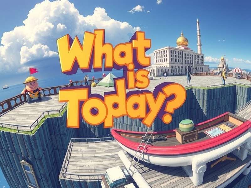 Hay Day farmer checking daily events on a tablet