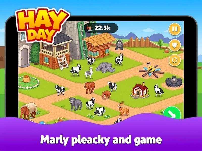 Hay Day Game Running on Windows PC with Farm Management Interface