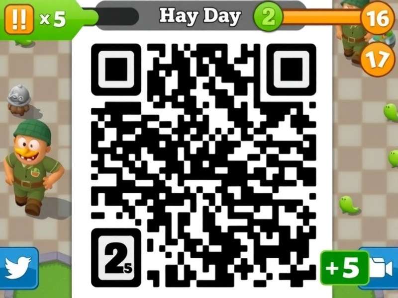Player scanning Hay Day QR code on mobile device in 2025