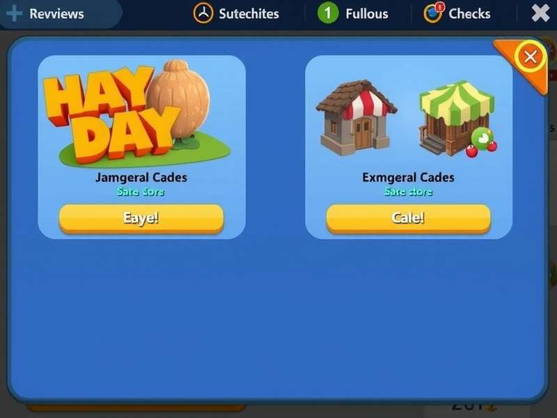 Hay Day Store Codes Redemption Screen showing free diamonds and items