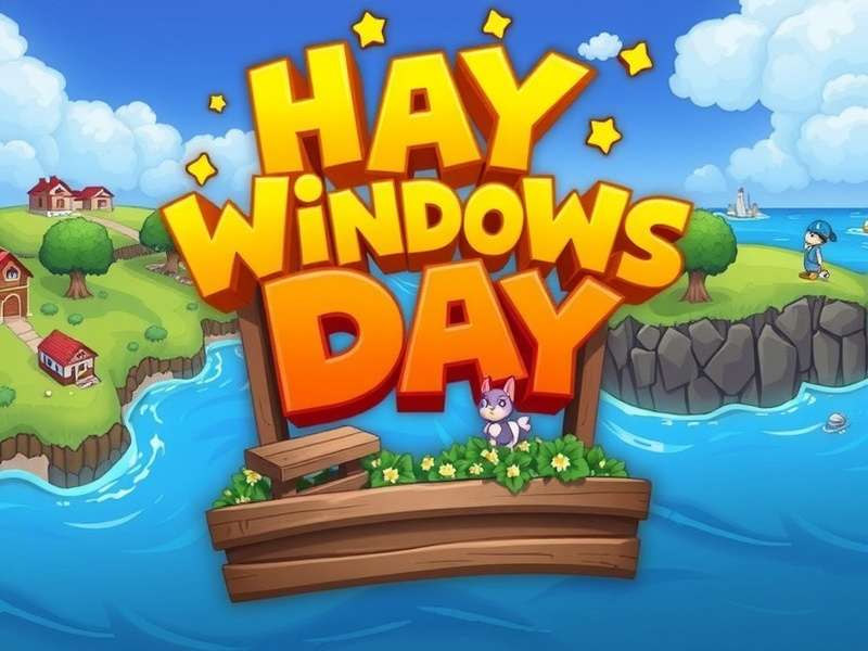 Hay Day farming on Windows PC with vibrant farm landscape and interface