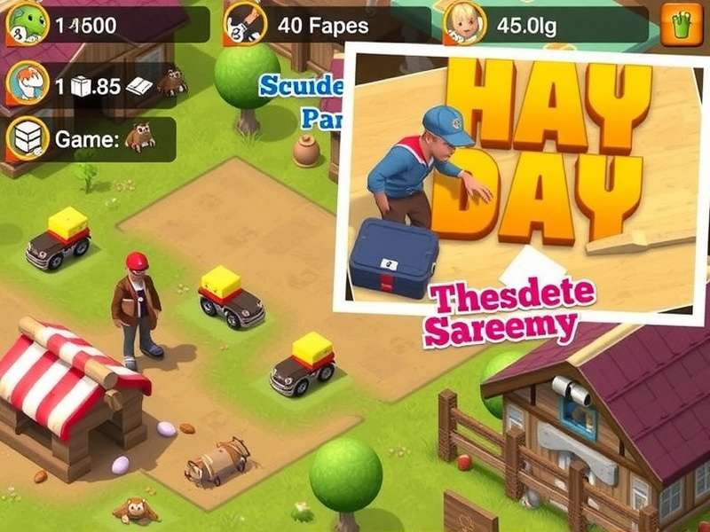 Hay Day farm scene with crops, animals and country side vibes – Supercell Hay Day Game Download