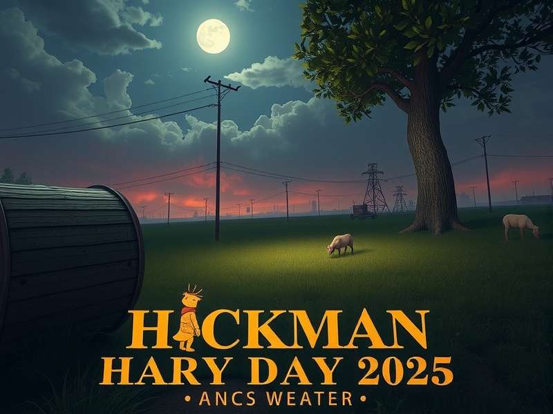 Hickman Hay Days 2025 festival banner showing vibrant farm scenery with Hay Day characters and decorations